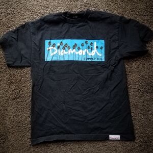 Vtg Y2k Og DIAMOND SUPPLY CO. Palm Trees Graphic Y2k Skate T Shirt XL USA Made